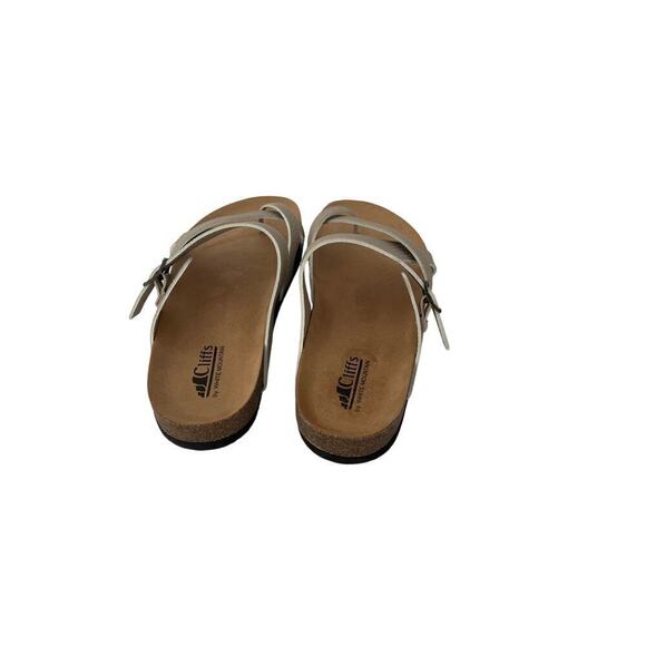 New Cliffs by White Mountain Women’s Tan Comfort slide sandals size 9 1/2 W. - Picture 3 of 10